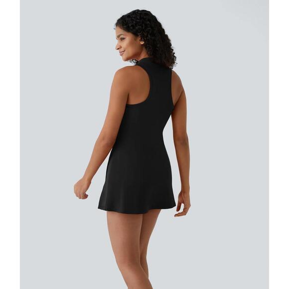 NWT Halara Zipper RacerPocket 2-Piece Mini Tennis Active Dress Size Small - Picture 2 of 12